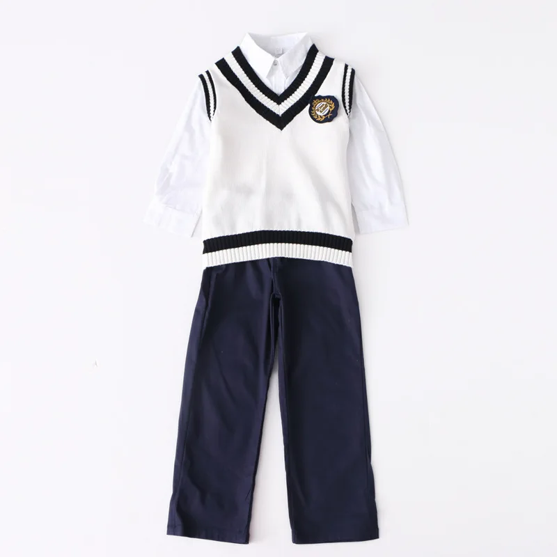 Uniforme-scolaire-primaire-pour-enfants-uniformes-de-maternelle-pour-l-ves-combinaison-4-pi-ces-de